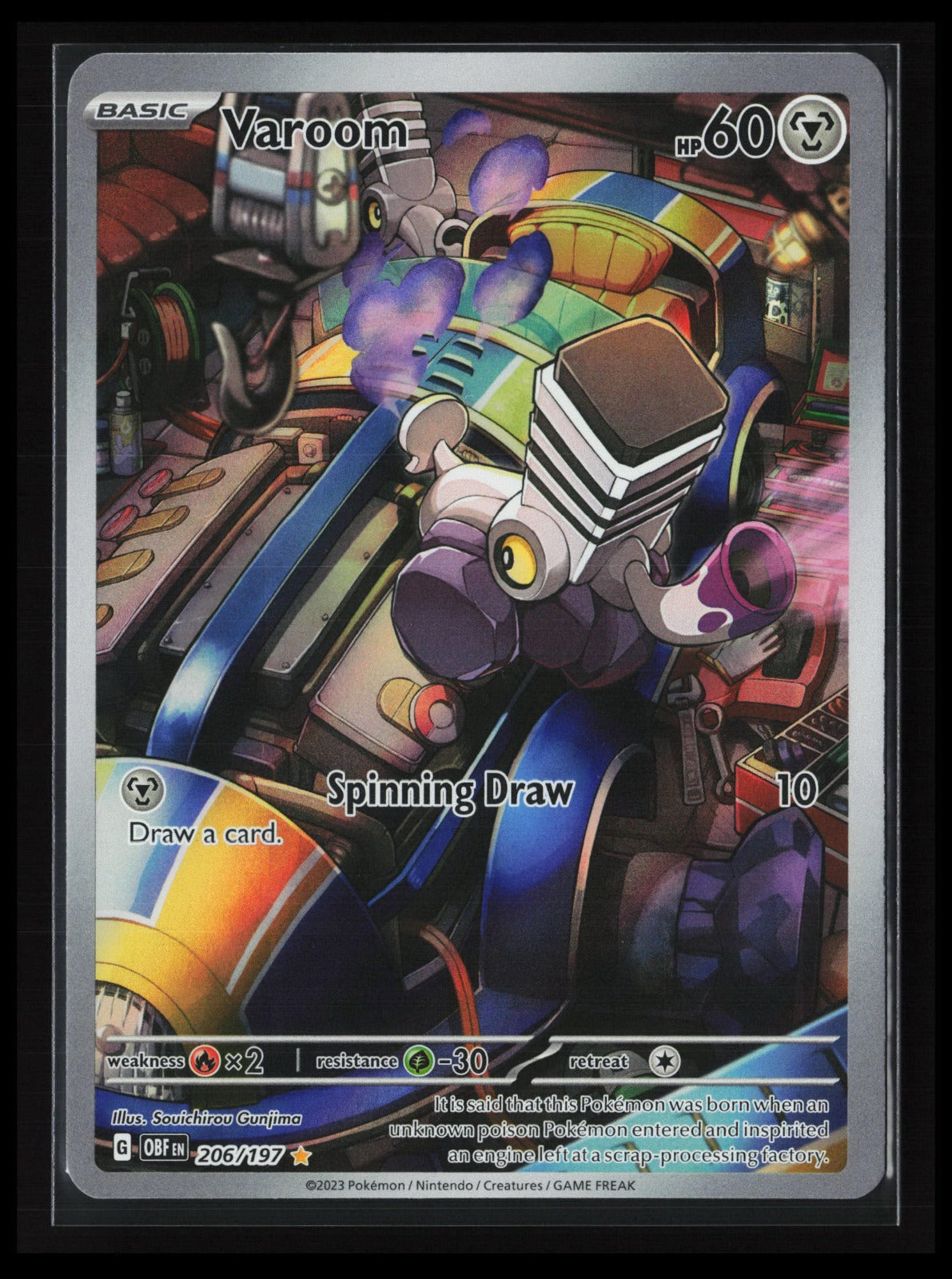 Varoom #206/197 Pokémon SV03: Obsidian Flames