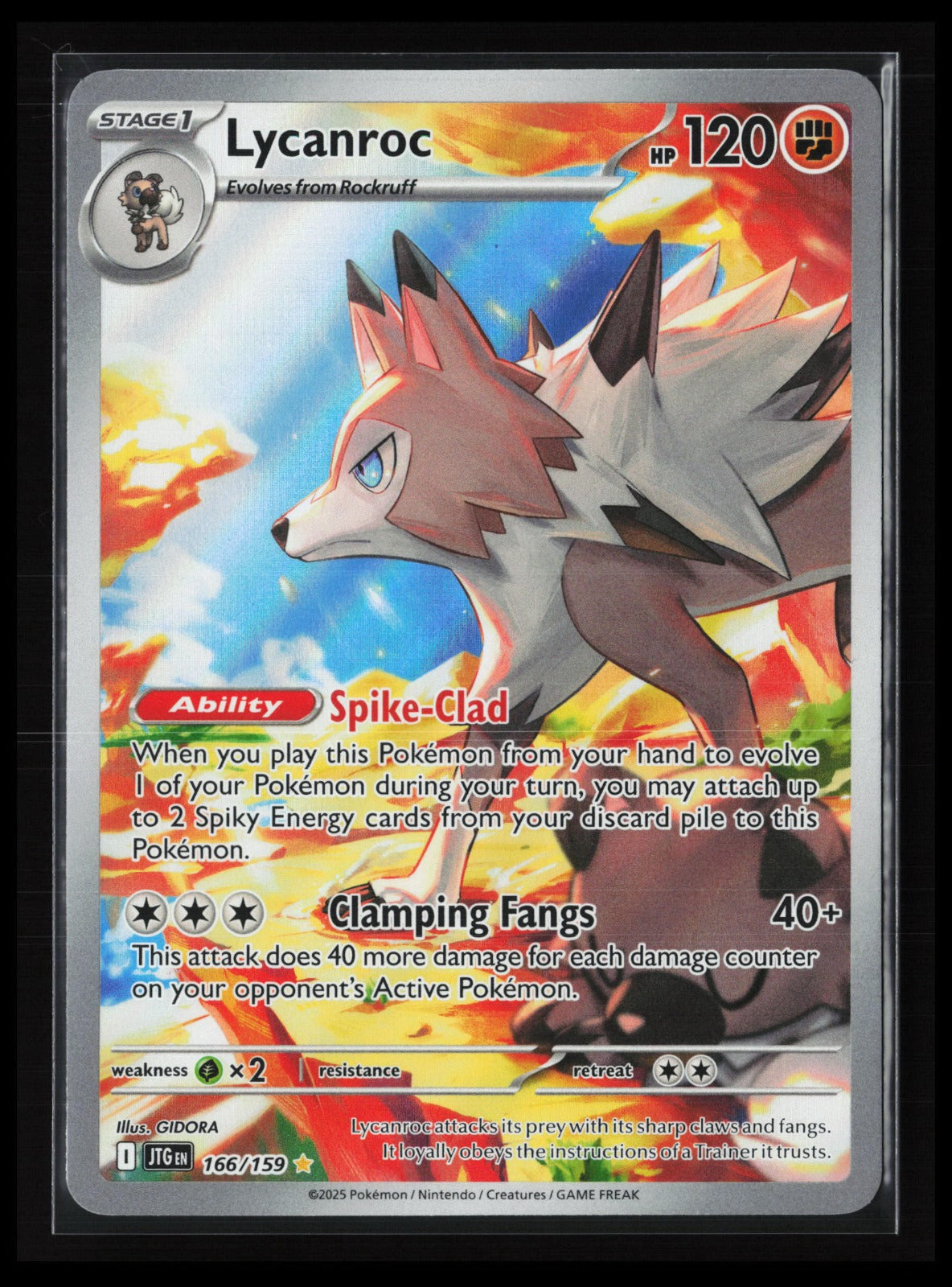 Lycanroc #166/159 Pokémon SV09: Journey Together