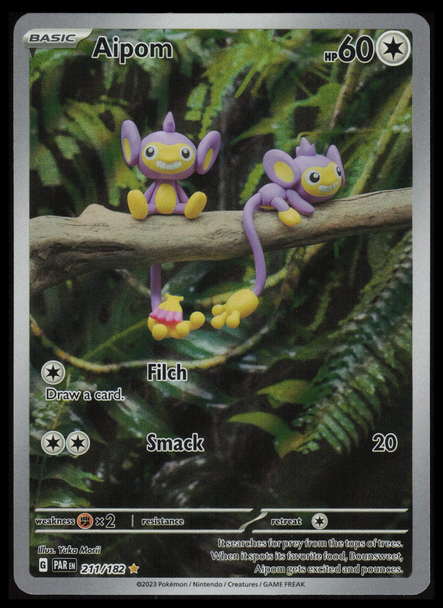 Aipom #211 Pokemon Paradox Rift