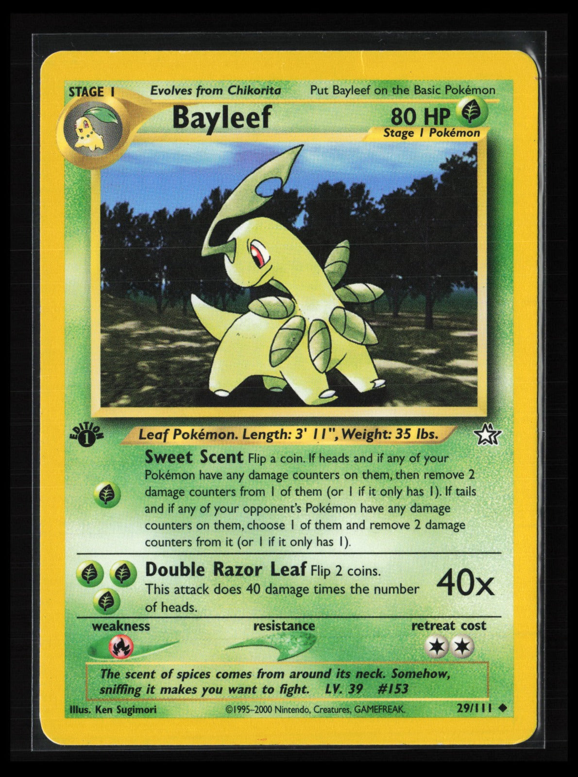 Bayleef #029/111 Pokémon Neo Genesis