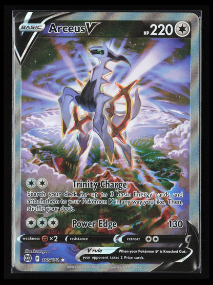 Arceus V (Alternate Full Art) #166/172 Pokémon SWSH09: Brilliant Stars