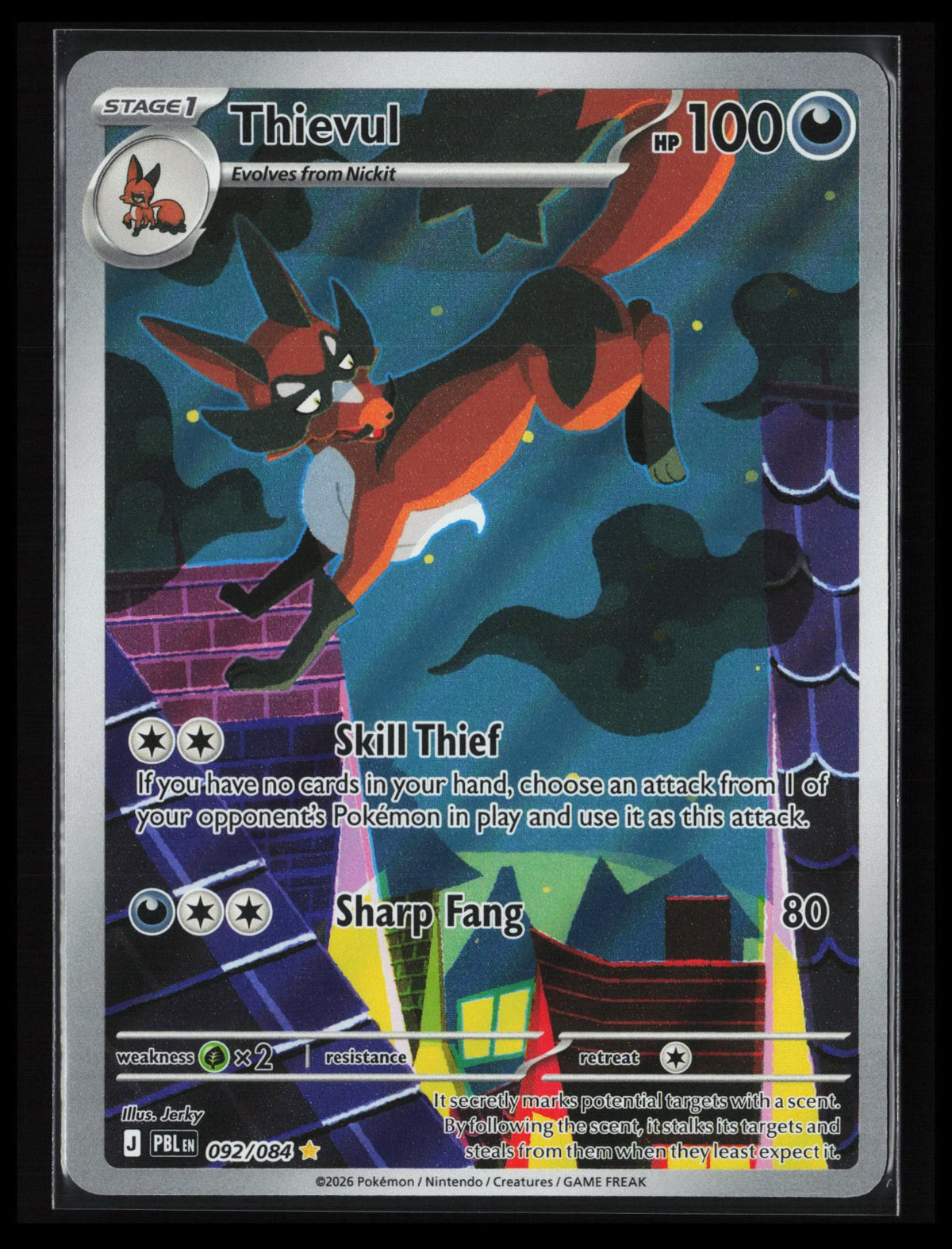 Thievul #092/084 Pokémon ME05: Pitch Black