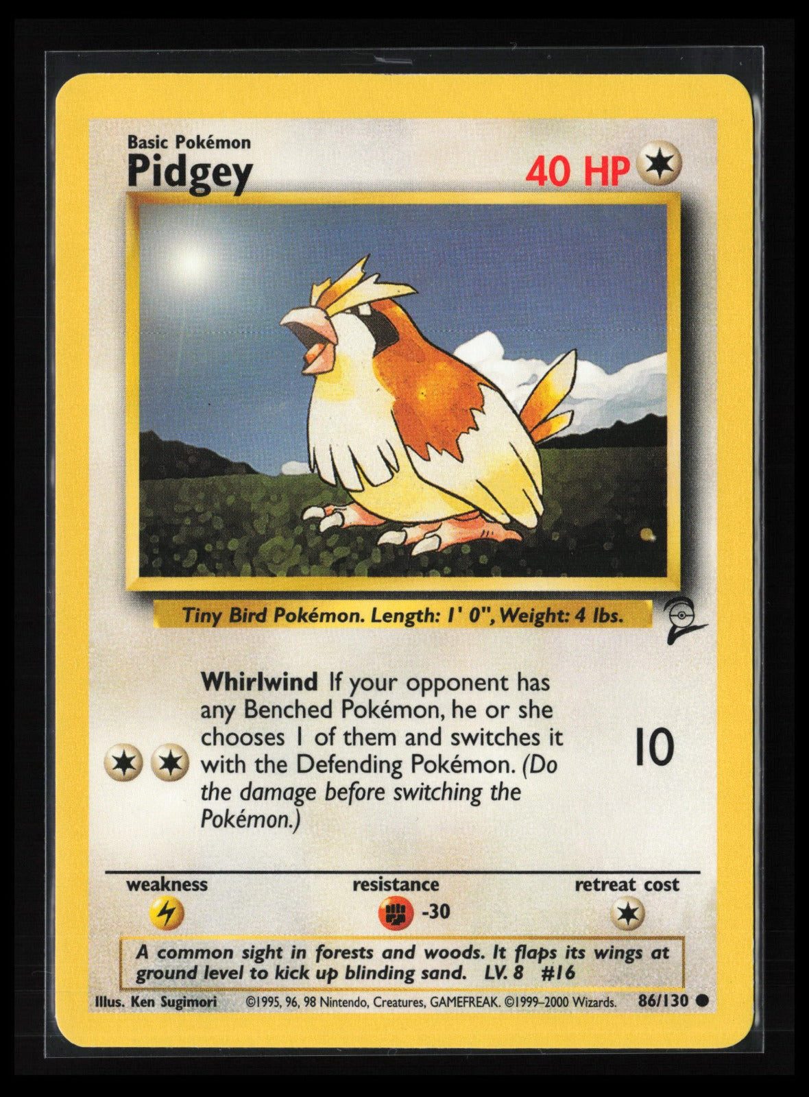 Pidgey #086/130 Pokémon Base Set 2