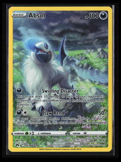 Absol #GG16/GG70 Pokémon Crown Zenith: Galarian Gallery
