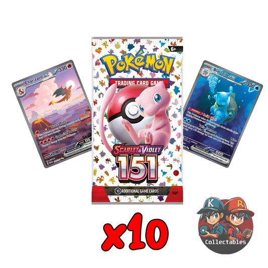 Pokémon Scarlet & Violet 151 Booster Pack X 10