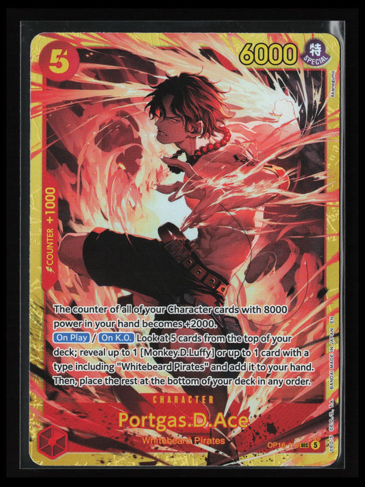 Portgas.D.Ace #OP16-118 One Piece The Time of Battle