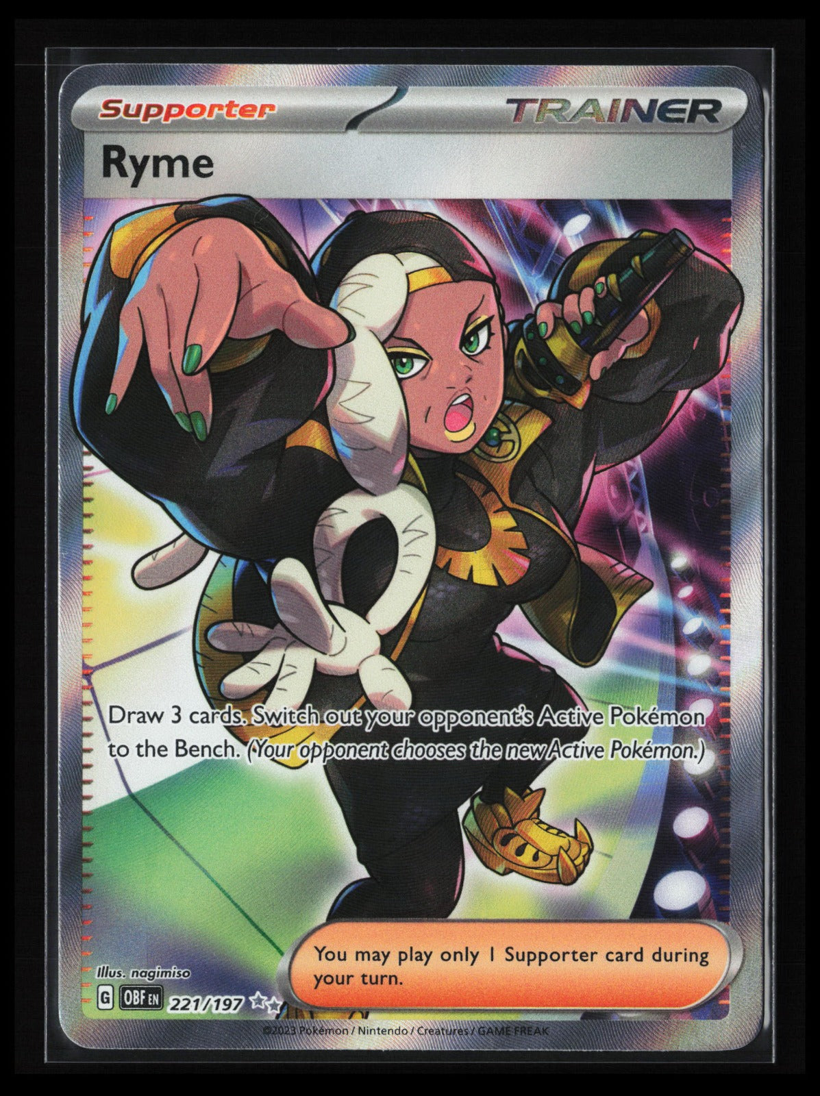 Ryme #221/197 Pokémon Japanese SV03: Obsidian Flames