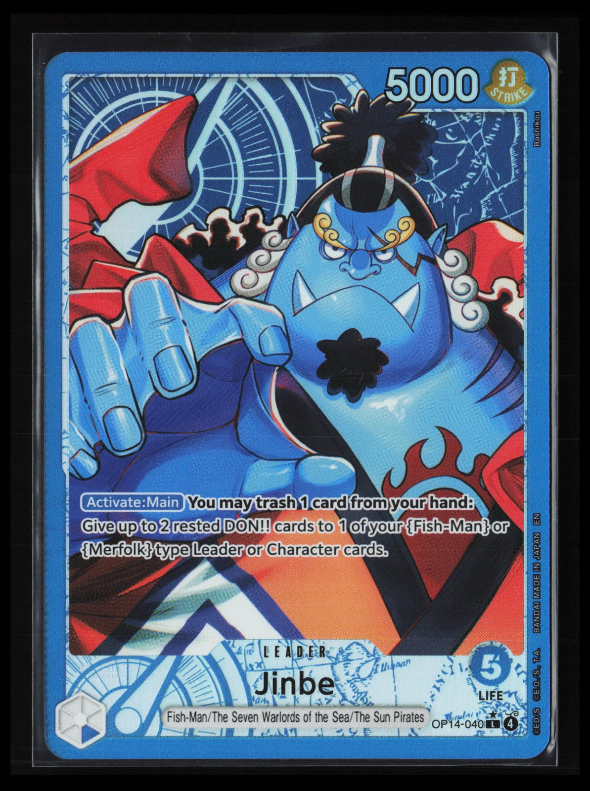 Jinbe - (Alternate Art) #OP14-040 One Piece The Azure Sea's Seven