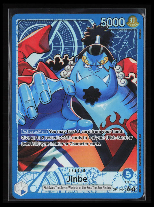 Jinbe - (Alternate Art) #OP14-040 One Piece The Azure Sea's Seven