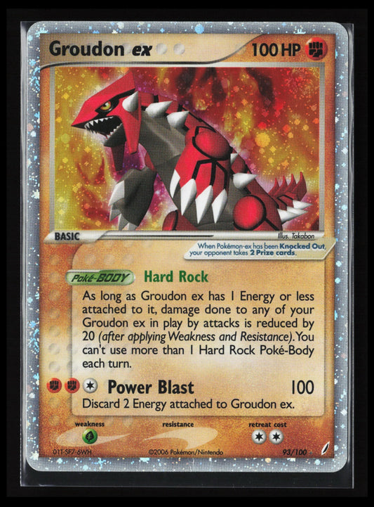 Groudon ex #93/100 Pokémon Crystal Guardians