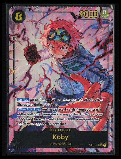 Koby (Alternate Art) #OP11-119 One Piece A Fist of Divine Speed