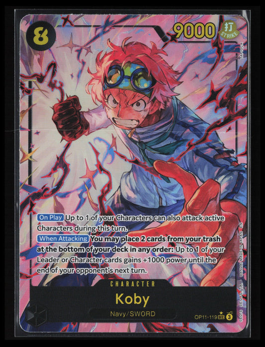 Koby (Alternate Art) #OP11-119 One Piece A Fist of Divine Speed