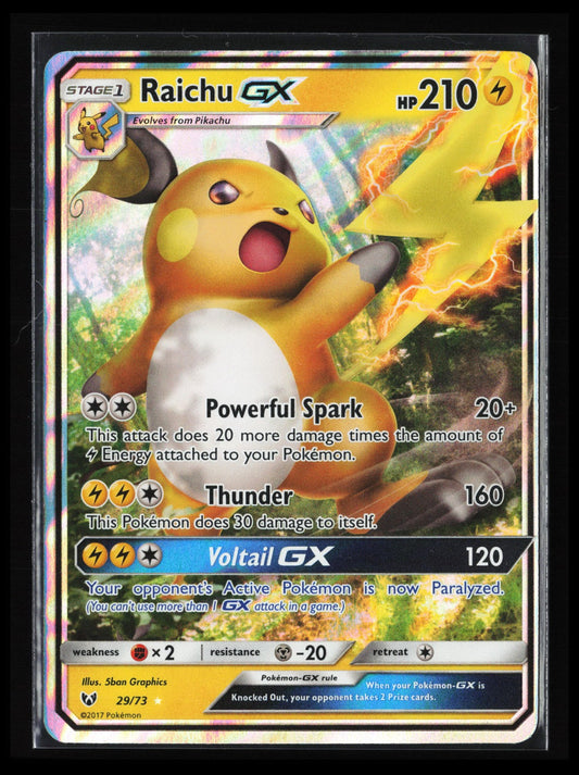 Raichu GX #29/73 Pokémon Shining Legends