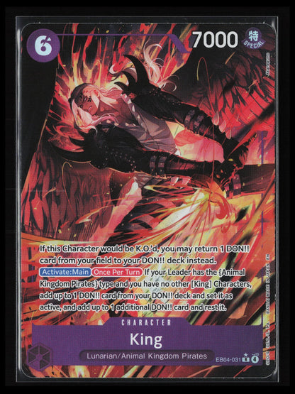 King (Alternate Art) #EB04-031 One Piece The Azure Sea's Seven