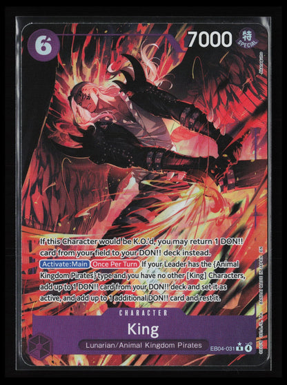 King (Alternate Art) #EB04-031 One Piece The Azure Sea's Seven