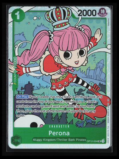 Perona #OP12-034 One Piece Legacy of the Master