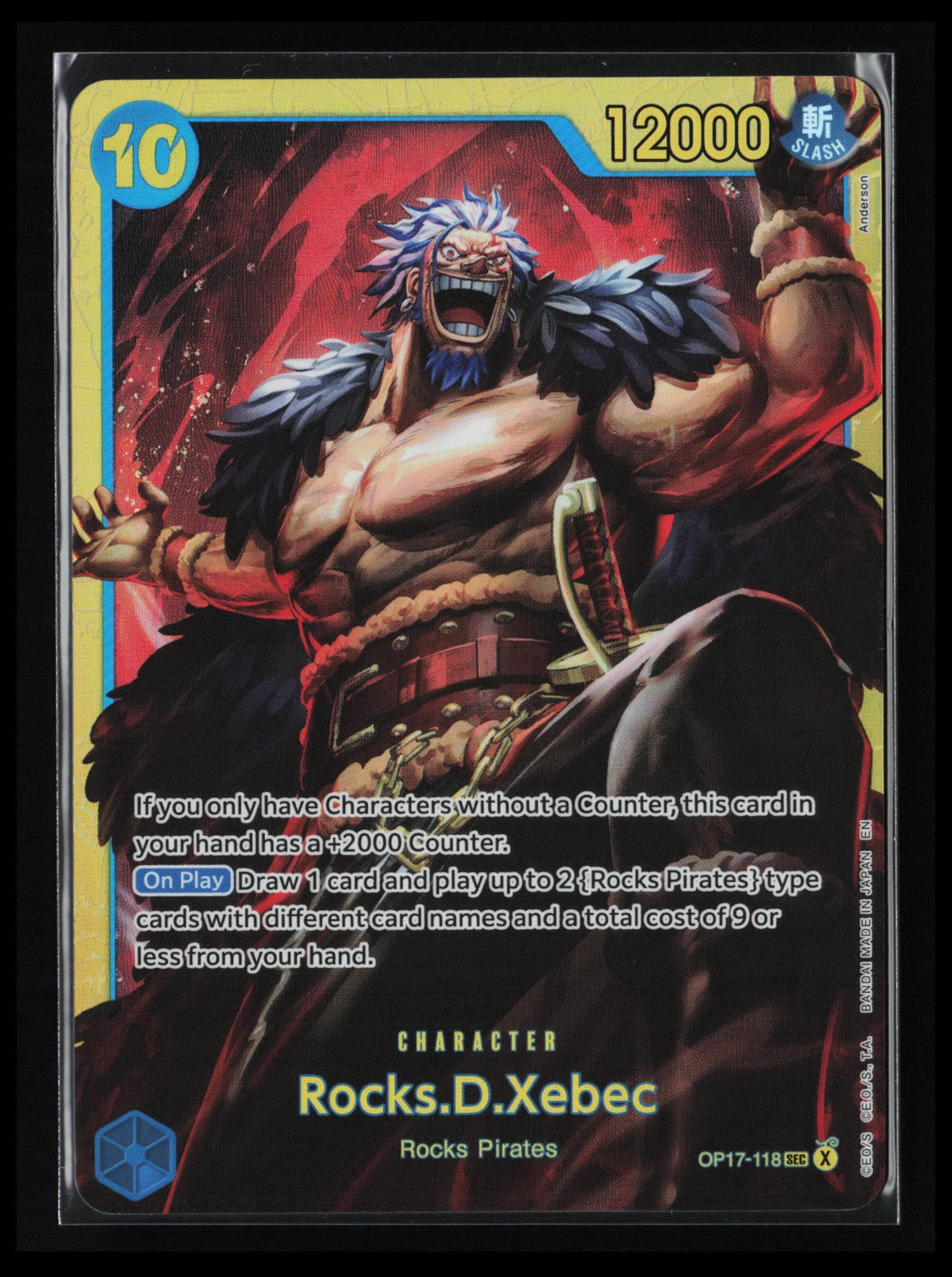 Rocks.D.Xebec #OP17-118 One Piece The World's Strongest Warriors