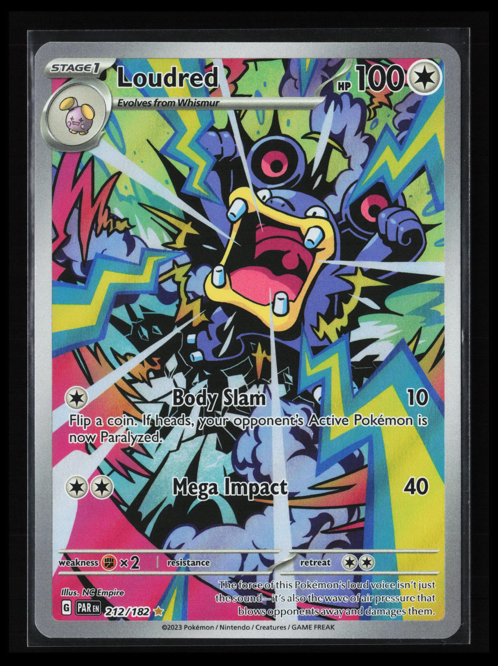Loudred #212/182 Pokémon  SV04: Paradox Rift