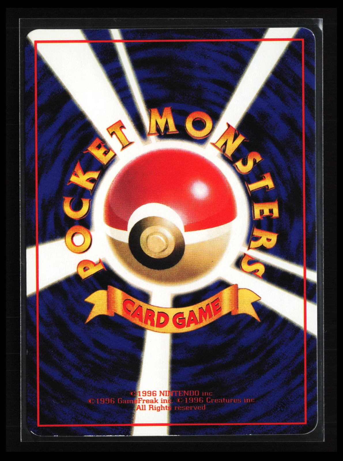 Tauros #128 Pokémon Japanese Vending Machine cards Series 3 (Green) (Back)