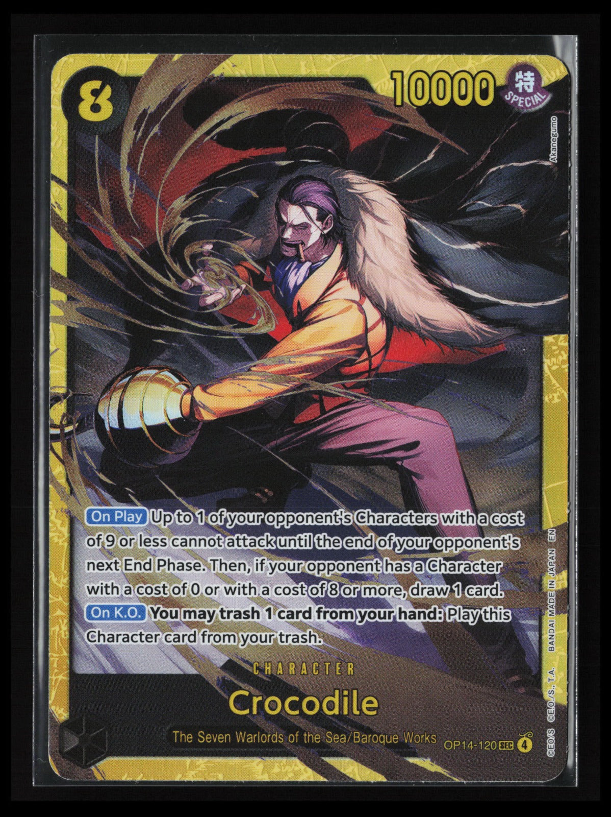 Crocodile #OP14-120 One Piece The Azure Sea's Seven