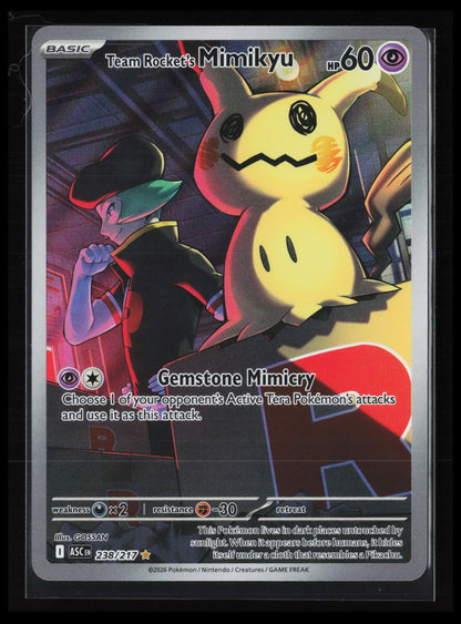 Team Rocket's Mimikyu #238/217 Pokémon ME: Ascended Heroes