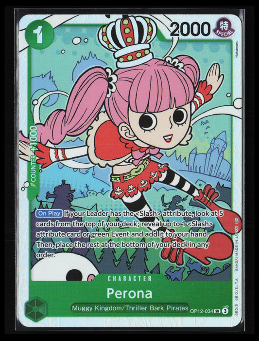 Perona #OP12-034 One Piece Legacy of the Master