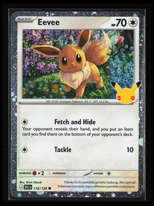 Eevee (30th Celebration) #116/128 Pokémon Blister Exclusives