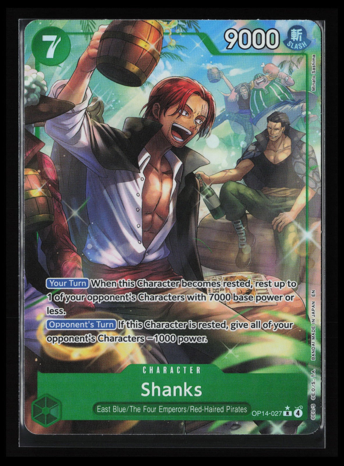 Shanks (Alternate Art) #OP14-027 One Piece The Azure Sea's Seven
