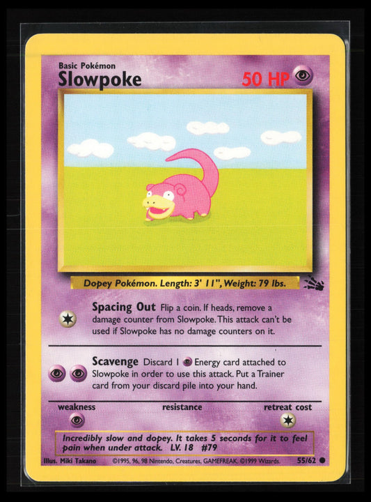Slowpoke #55/62 Pokémon Fossil