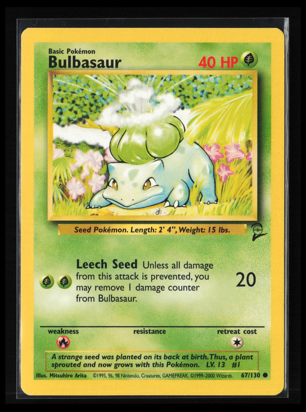 Bulbasaur #067/130 Pokémon Base Set 2