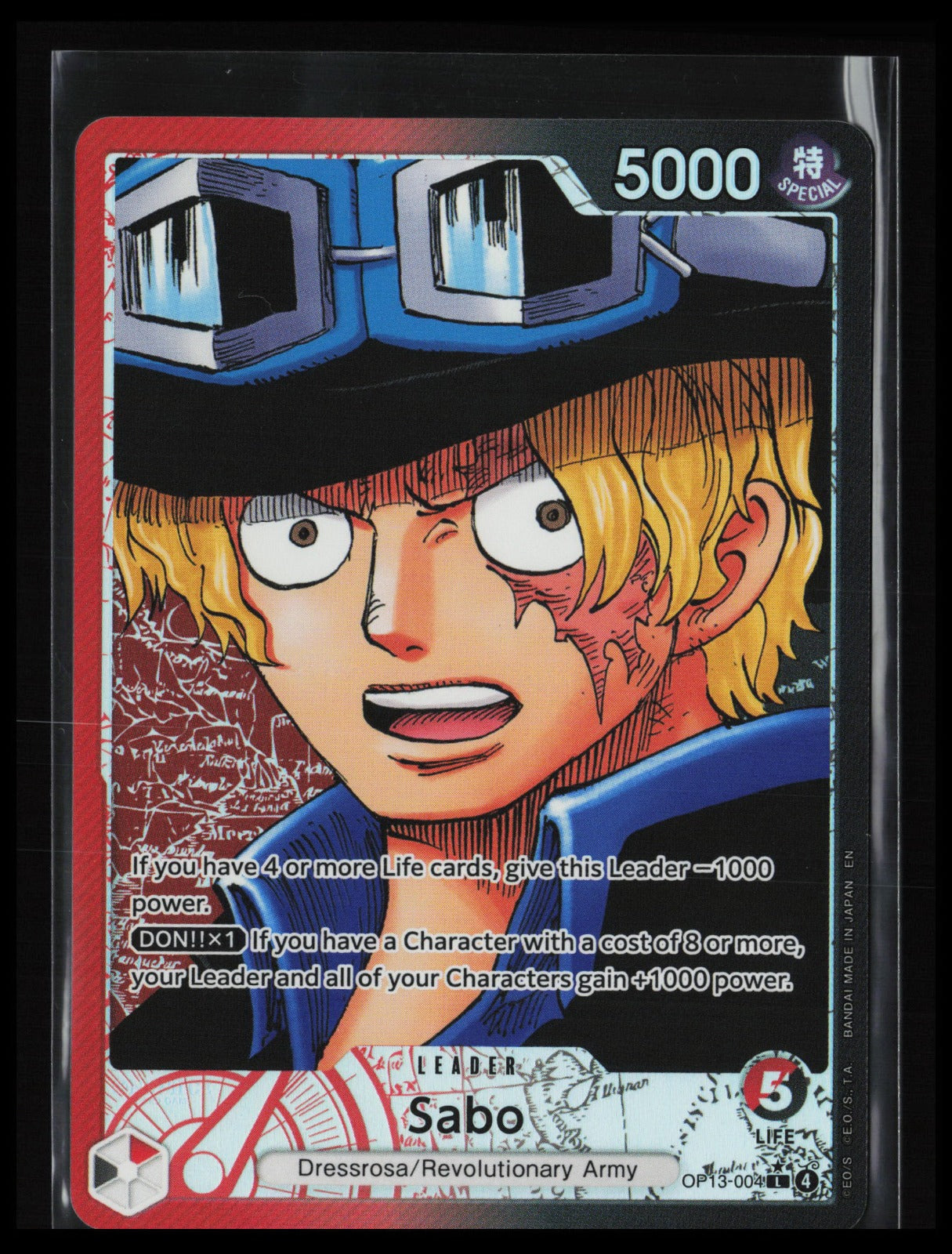 Sabo (Alternate Art) #OP13-004 One Piece Carrying On His Will