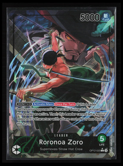 Roronoa Zoro (Alternate Art) #OP12-020 One Piece Legacy of the Master