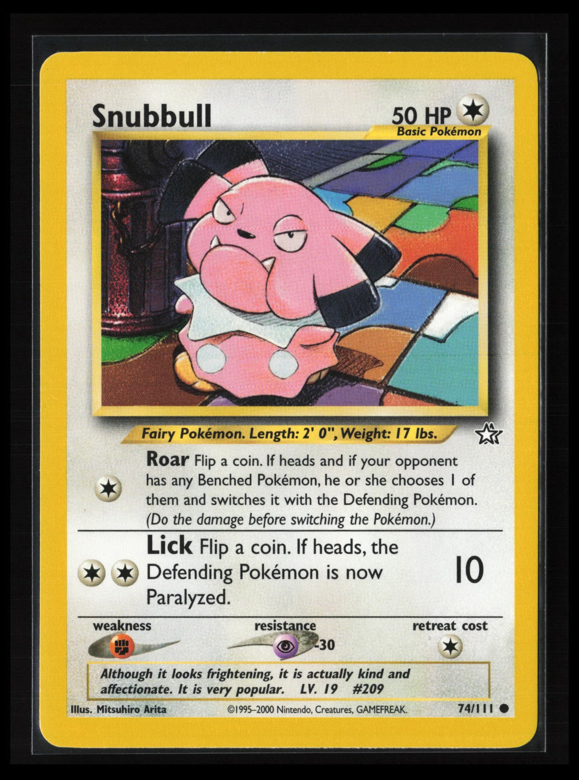 Snubbull #074/111 Pokémon Neo Genesis