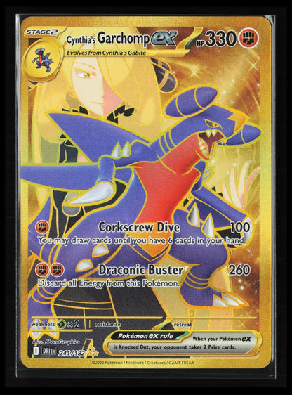 Cynthia's Garchomp ex #241/182 Pokémon SV10: Destined Rivals