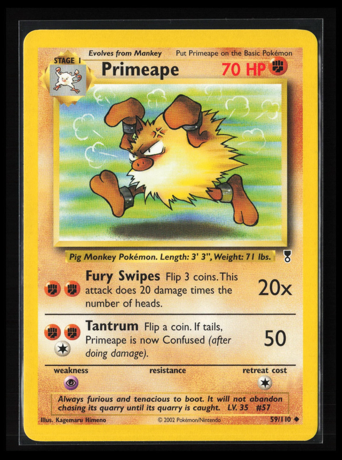 Primeape #059/110 Pokémon Legendary Collection