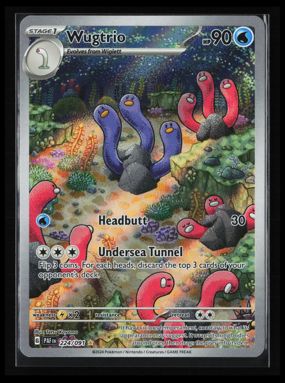 Wugtrio #224/091 Pokémon Japanese SV: Paldean Fates