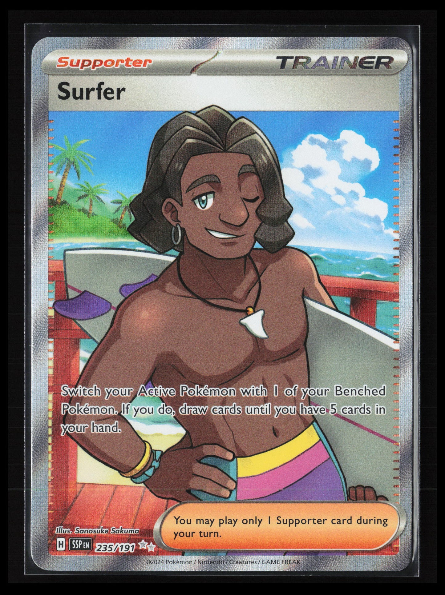 Surfer #235/191 Pokémon SV08: Surging Sparks