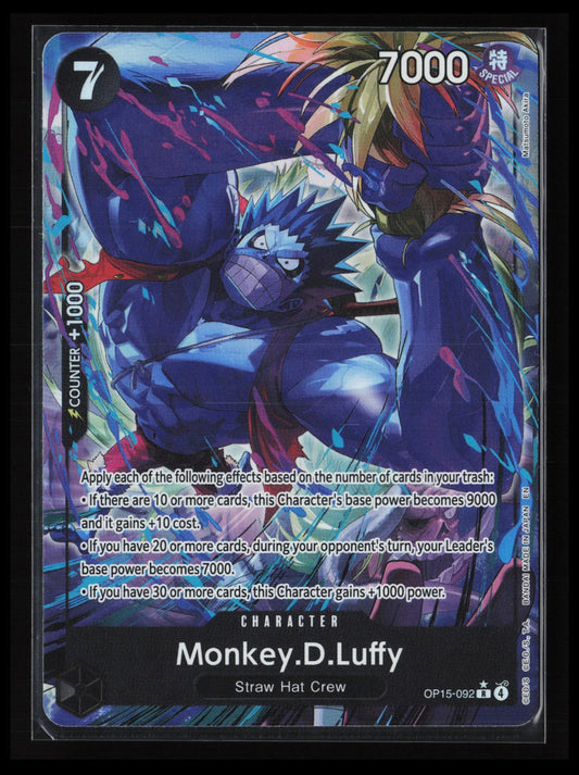 Monkey.D.Luffy (Alternate Art) #OP15-092 One Piece Adventure on Kami's Island