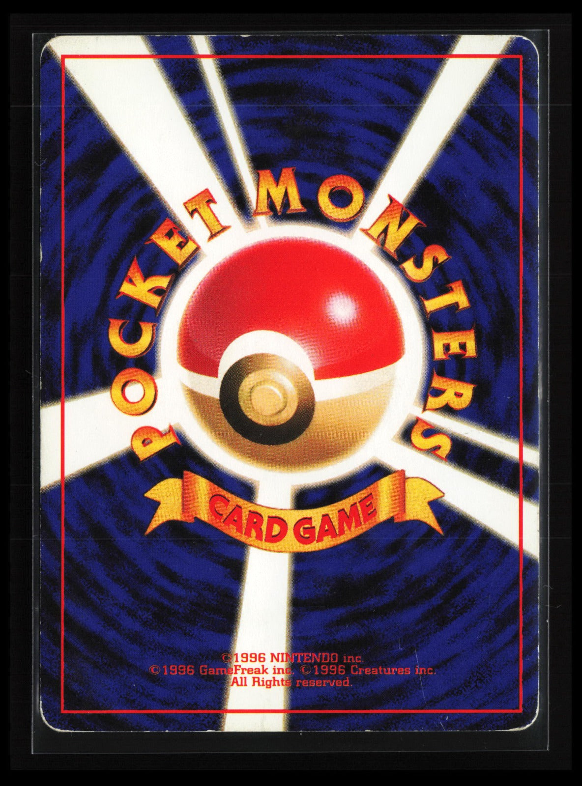 Kingler #099 Pokémon Japanese Mystery of the Fossils (Back)