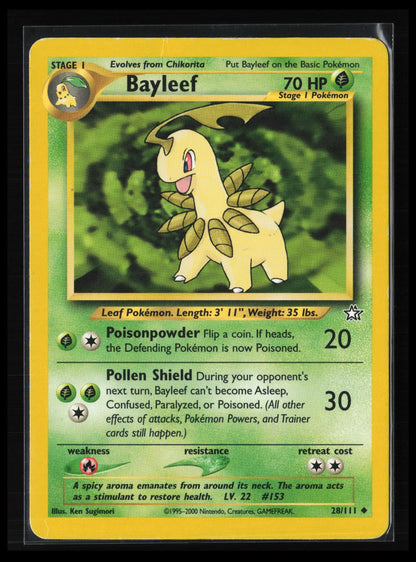 Bayleef (28) #028/111 Pokémon Neo Genesis
