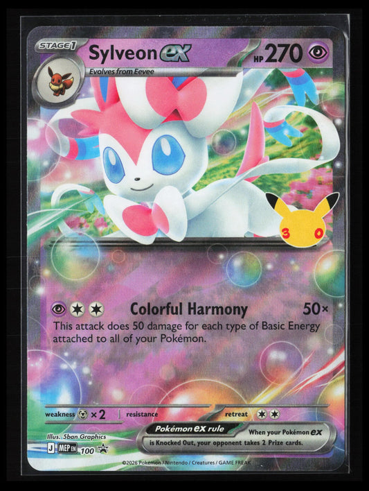 Sylveon ex #071/128 Pokémon ME: 30th Celebration