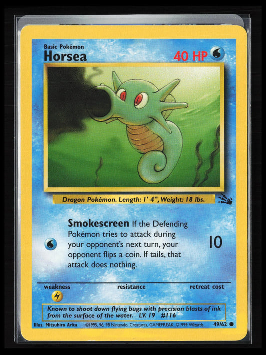 Horsea #49/62 Pokémon Fossil