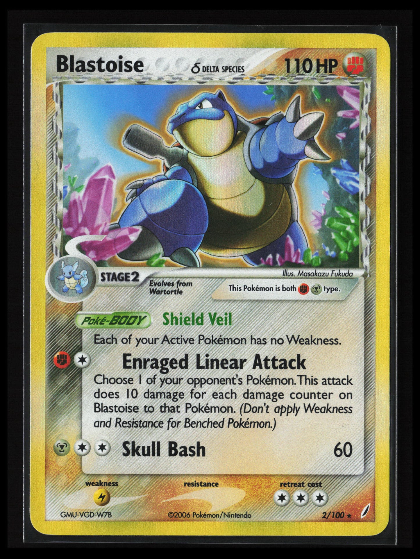 Blastoise (Delta Species) #2/100 Pokémon Crystal Guardians