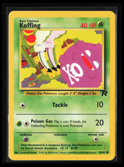 Koffing #58/82 Pokémon Team Rocket