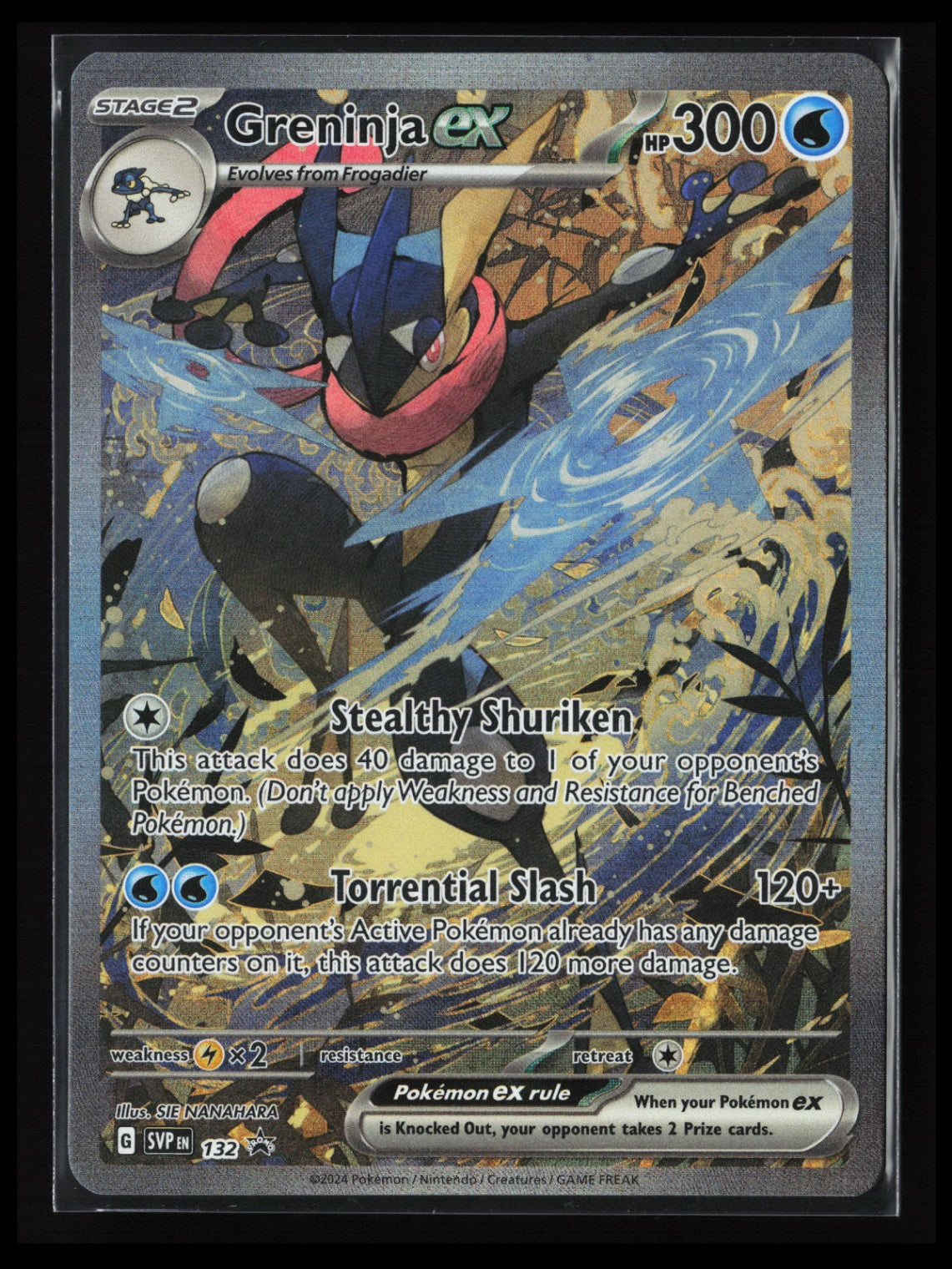 Greninja ex #132 Pokémon SV: Scarlet & Violet Promo Cards