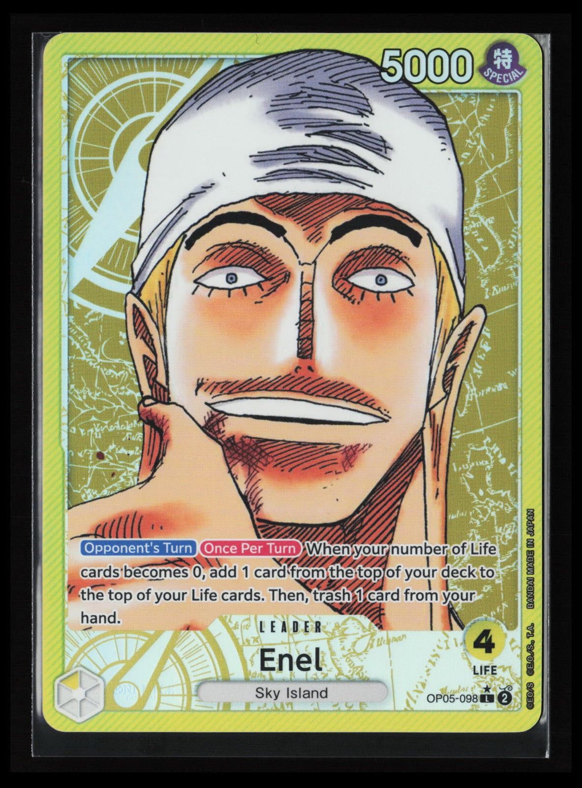 Enel (Alternate Art) #OP05-098 One Piece Awakening of the New Era