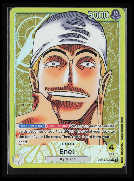 Enel (Alternate Art) #OP05-098 One Piece Awakening of the New Era