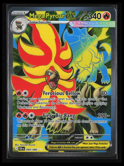 Mega Pyroar ex #099/086 Pokémon ME04: Chaos Rising