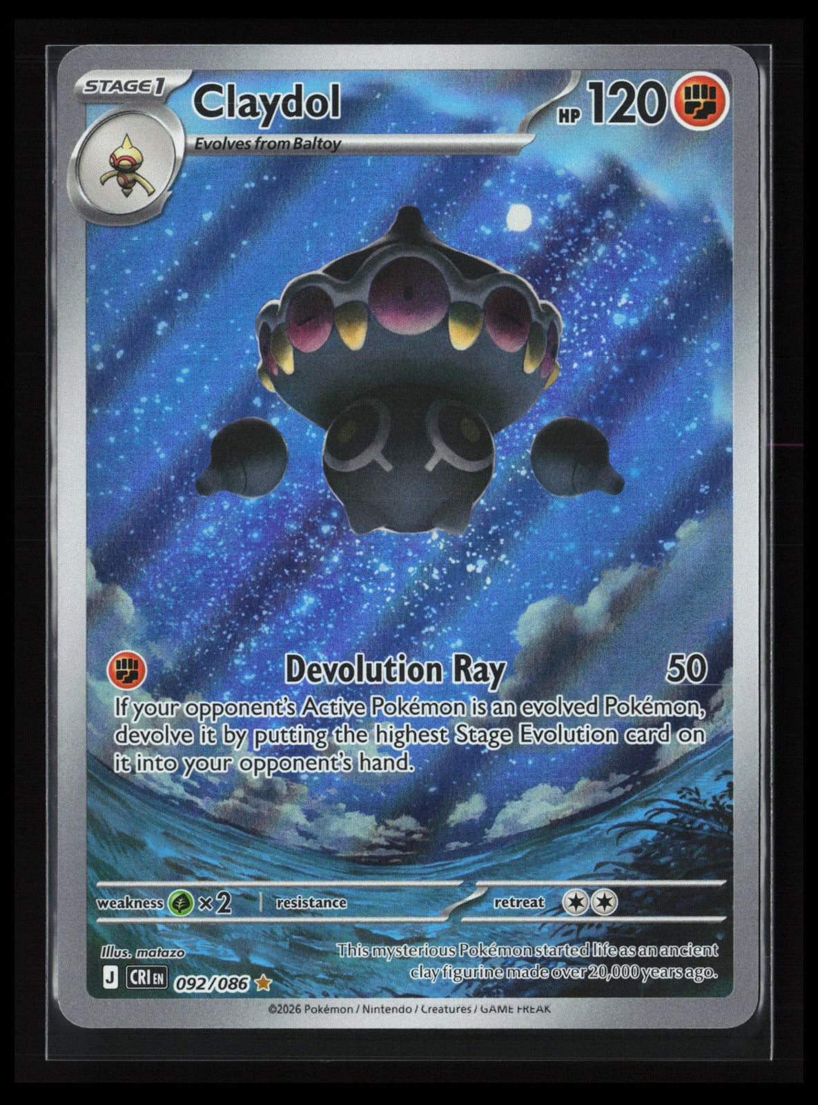 Claydol #092/086 Pokémon ME04: Chaos Rising