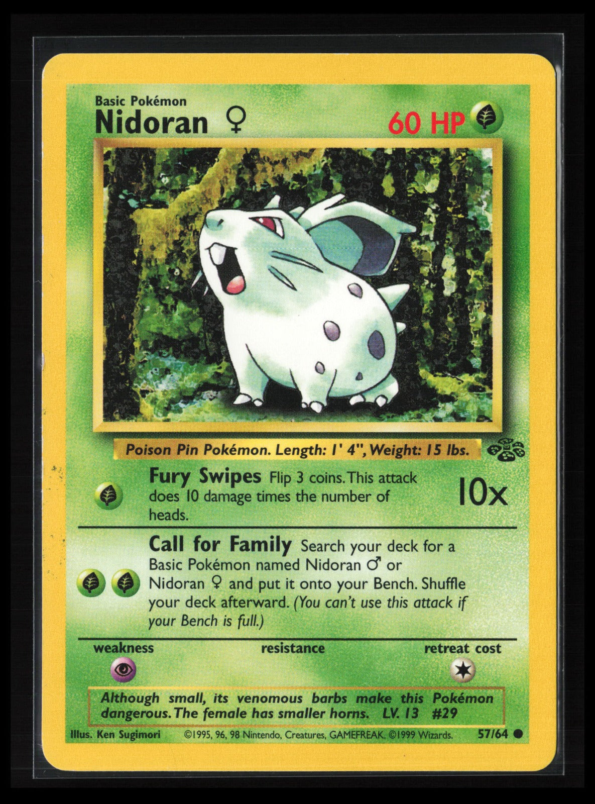 Nidoran F #082/130 Pokémon Base Set 2